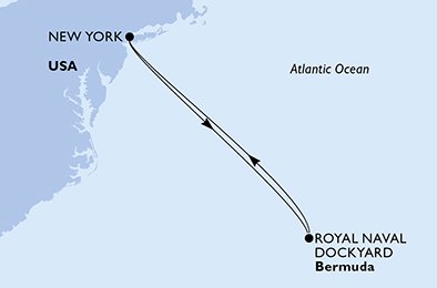 Itinéraire de votre croisière Croisière Bermudes  