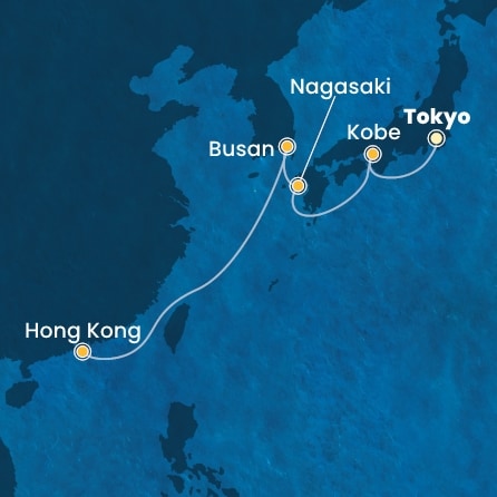 Itinéraire de votre croisière Croisière Asie  