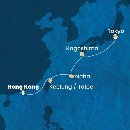 Itinéraire de votre croisière Croisière Asie  