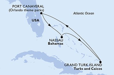 Itinéraire de votre croisière Croisière Caraïbes  Antilles  