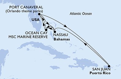 Itinéraire de votre croisière Croisière Caraïbes  Antilles  