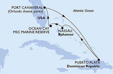 Itinéraire de votre croisière Croisière Caraïbes  Antilles  