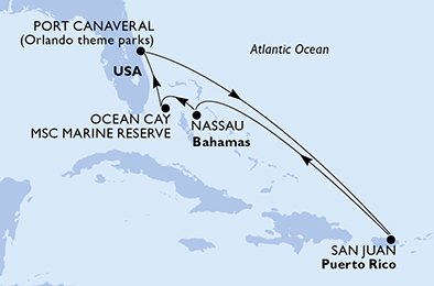 Itinéraire de votre croisière Croisière Caraïbes  Antilles  