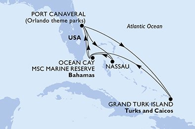 Itinéraire de votre croisière Croisière Caraïbes  Antilles  