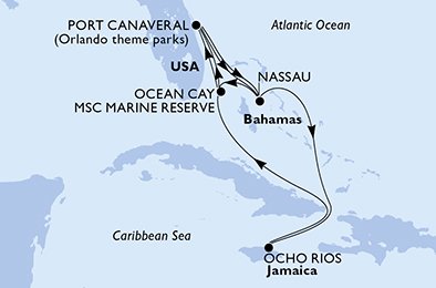 Itinéraire de votre croisière Croisière Caraïbes  Antilles  