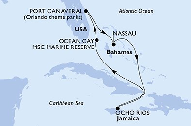Itinéraire de votre croisière Croisière Caraïbes  Antilles  