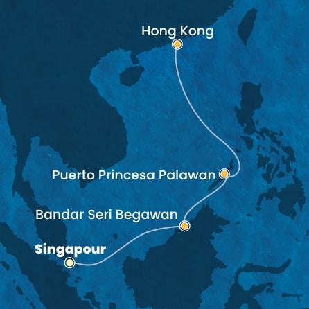 Itinéraire de votre croisière Croisière Asie  