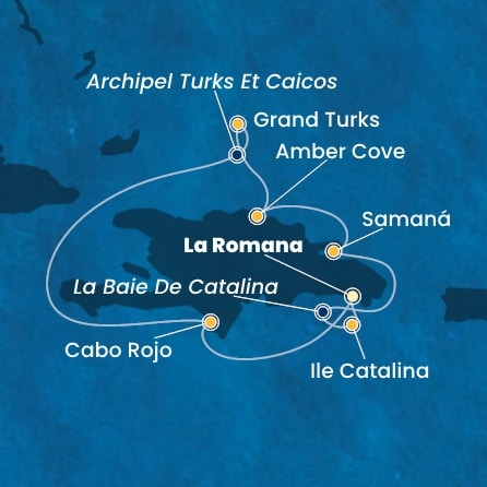 Itinéraire de votre croisière Croisière Caraïbes  Antilles  