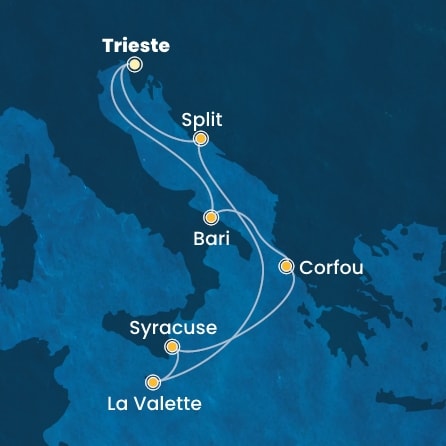 Itinéraire de votre croisière Croisière Adriatique  
