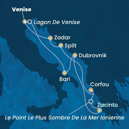Itinéraire de votre croisière Croisière Iles grecques  