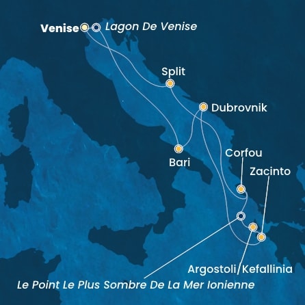 Itinéraire de votre croisière Croisière Iles grecques  