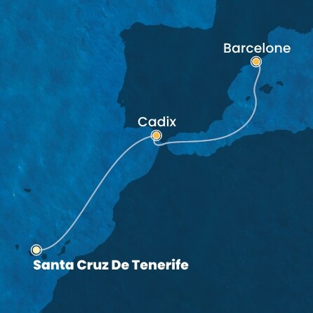 Itinéraire de votre croisière Croisière Canaries  