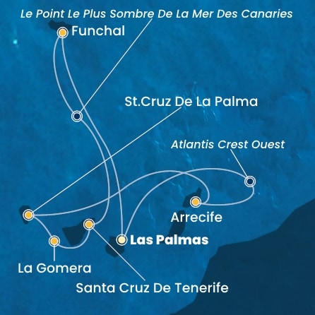Itinéraire de votre croisière Croisière Canaries  