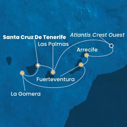 Itinéraire de votre croisière Croisière Canaries  