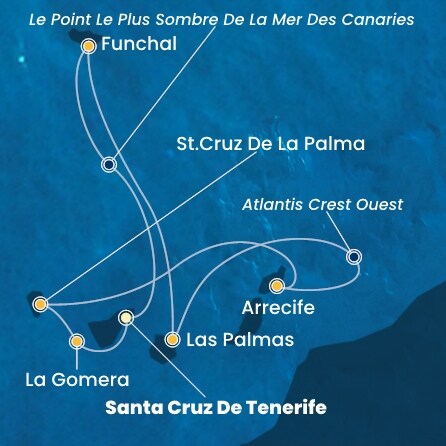 Itinéraire de votre croisière Croisière Canaries  