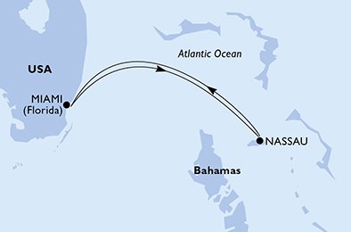 Itinéraire de votre croisière Croisière Bahamas  